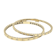 Load image into Gallery viewer, Gold Flex Bangle 3.5 mm