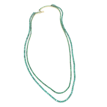 Load image into Gallery viewer, Eva Emerald Tennis Necklace