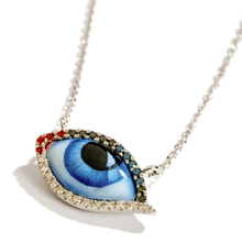 Load image into Gallery viewer, Petit Bleu Diamond Necklace