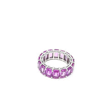 Load image into Gallery viewer, Cushion Cut Pink Sapphire Eternity Band