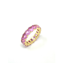 Load image into Gallery viewer, Pink Sapphire Oval Eternity Band