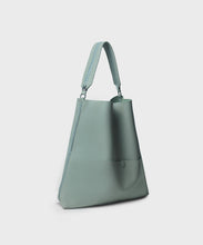 Load image into Gallery viewer, Slim Tote in Pistachio Grained Leather
