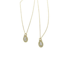 Load image into Gallery viewer, Small Oval Signet Charm Necklace