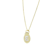 Load image into Gallery viewer, Small Oval Signet Charm Necklace
