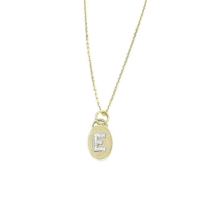 Small Oval Signet Charm Necklace