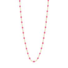 Load image into Gallery viewer, gigi-clozeau_classic-gigi-pink-necklace-yellow-gold-17-7-inches