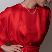Load image into Gallery viewer, 3 Prong Tennis Necklace