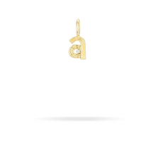 Load image into Gallery viewer, Groovy Diamond Initial Mini Bead Charm