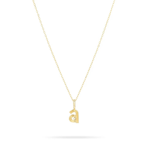 Groovy Diamond Initial Mini Bead Charm