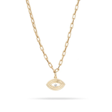 Load image into Gallery viewer, Groovy Diamond Evil Eye Hinged Charm