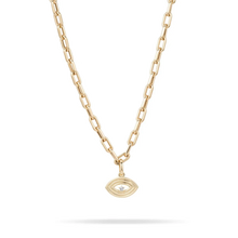 Load image into Gallery viewer, Groovy Diamond Evil Eye Hinged Charm