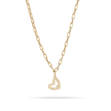 Load image into Gallery viewer, Groovy Diamond Heart Hinged Charm