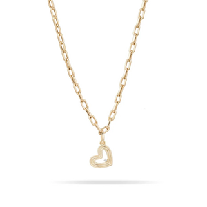 Groovy Diamond Heart Hinged Charm