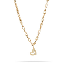 Load image into Gallery viewer, Groovy Diamond Heart Hinged Charm