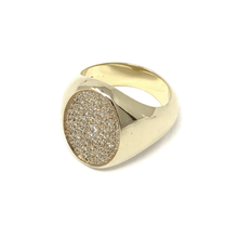 Load image into Gallery viewer, All Diamond Signet Ring