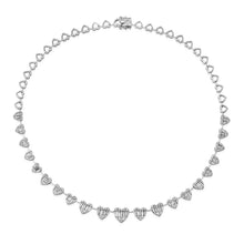 Load image into Gallery viewer, All Diamond Heart Necklace