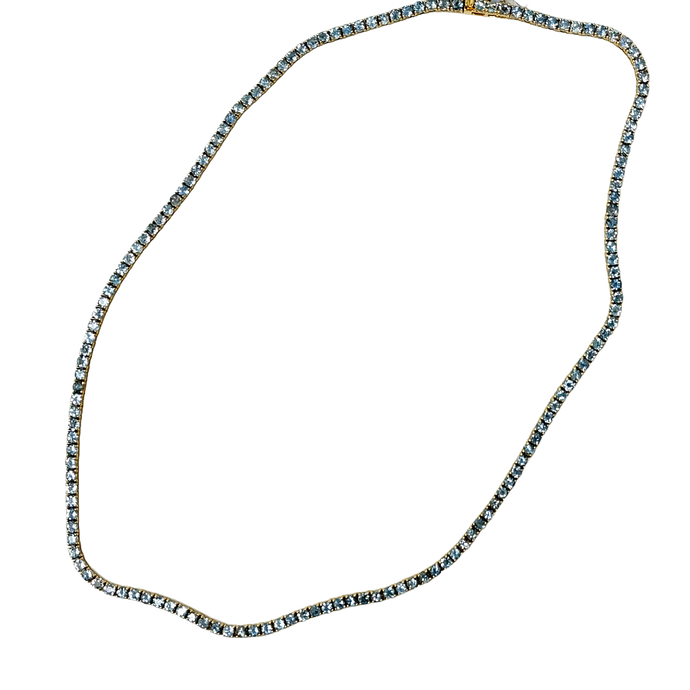 Aquamarine Tennis Necklace