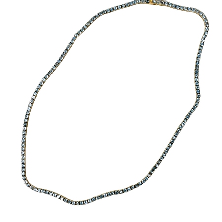 Aquamarine Tennis Necklace