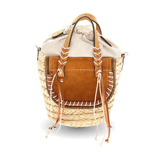 Load image into Gallery viewer, Habanera Cuoieria Camel Suede Handbag