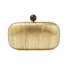Load image into Gallery viewer, DOUBLE TROUBLE SNAKESKIN CLUTCH