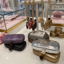 Load image into Gallery viewer, DOUBLE TROUBLE SNAKESKIN CLUTCH