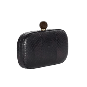 DOUBLE TROUBLE SNAKESKIN CLUTCH
