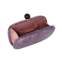 Load image into Gallery viewer, DOUBLE TROUBLE SNAKESKIN CLUTCH