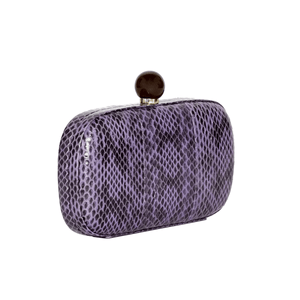 DOUBLE TROUBLE SNAKESKIN CLUTCH