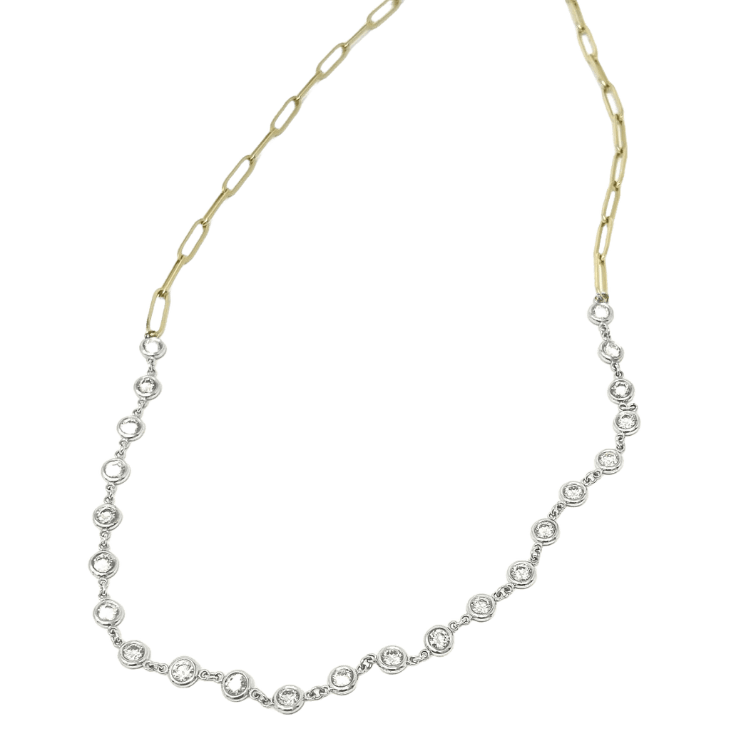 Diamond Bezel Necklace