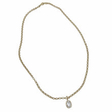 Load image into Gallery viewer, Diamond Bezel Oval Pendant