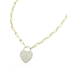 Load image into Gallery viewer, Diamond Heart Necklace