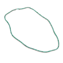 Load image into Gallery viewer, Eva Emerald Tennis Necklace