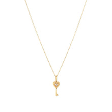 Load image into Gallery viewer, Groovy Diamond Heart Key Mini Charm
