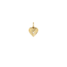 Load image into Gallery viewer, Groovy Diamond Heart Locket Mini Charm