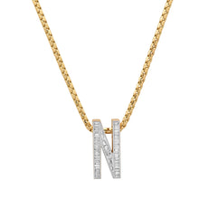 Load image into Gallery viewer, Slide-On Grandsize Diamond Encrusted Initial