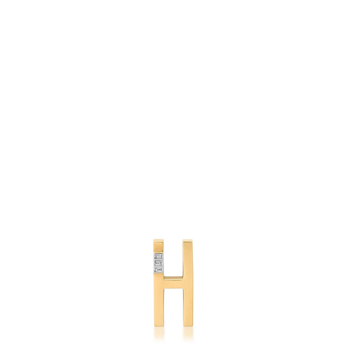 Slide-On Grandsize Ribbed Initial