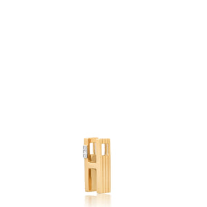 Slide-On Grandsize Ribbed Initial