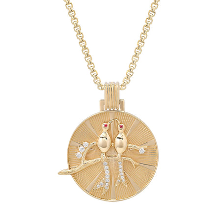 Lovebirds Medallion
