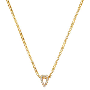 Slide-On Mini Pavé Heart