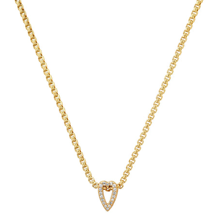 Slide-On Mini Pavé Heart