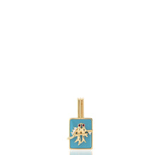 Load image into Gallery viewer, Mini Lovebirds Pendant in Turquoise