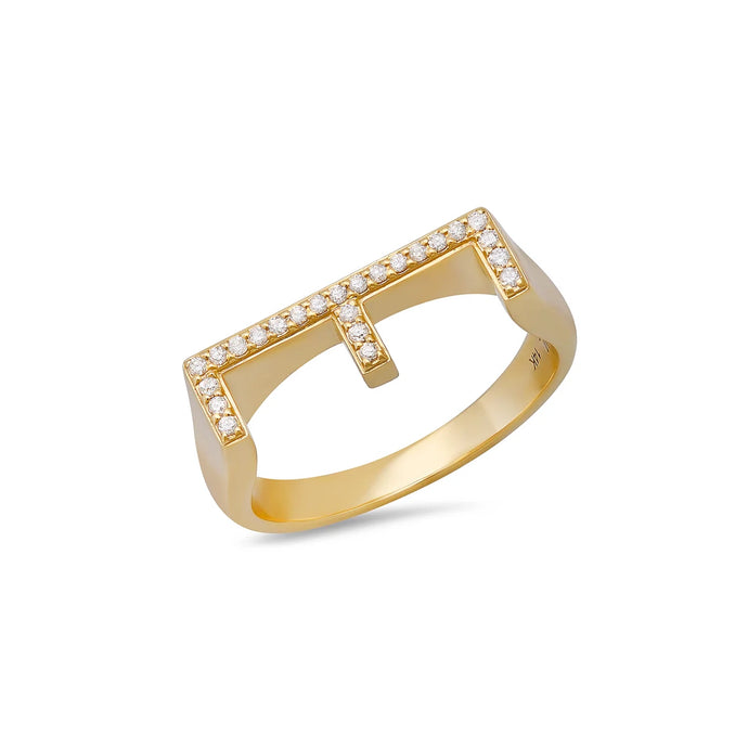 Pavé Initial Ring