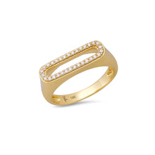 Load image into Gallery viewer, Pavé Initial Ring