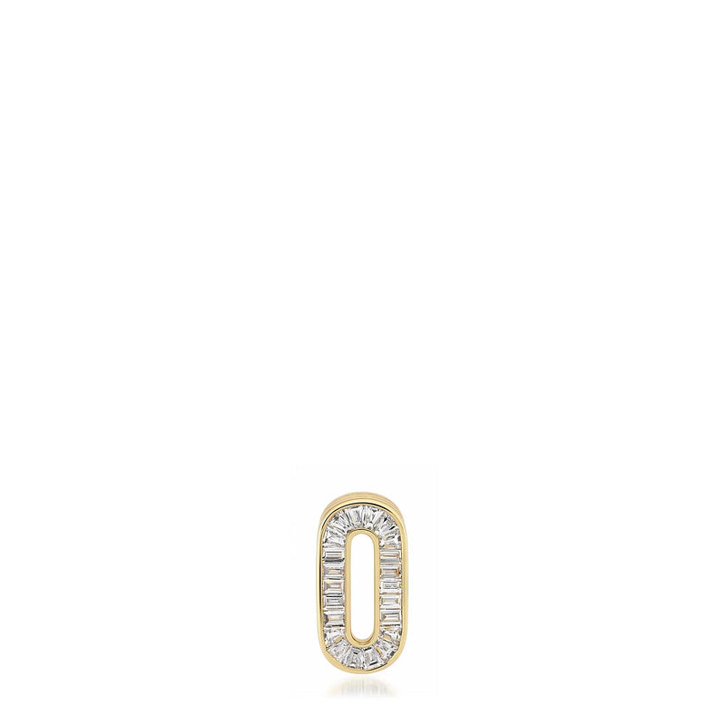 Slide-On Petite Diamond Encrusted Initial