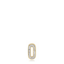 Load image into Gallery viewer, Slide-On Petite Diamond Encrusted Initial