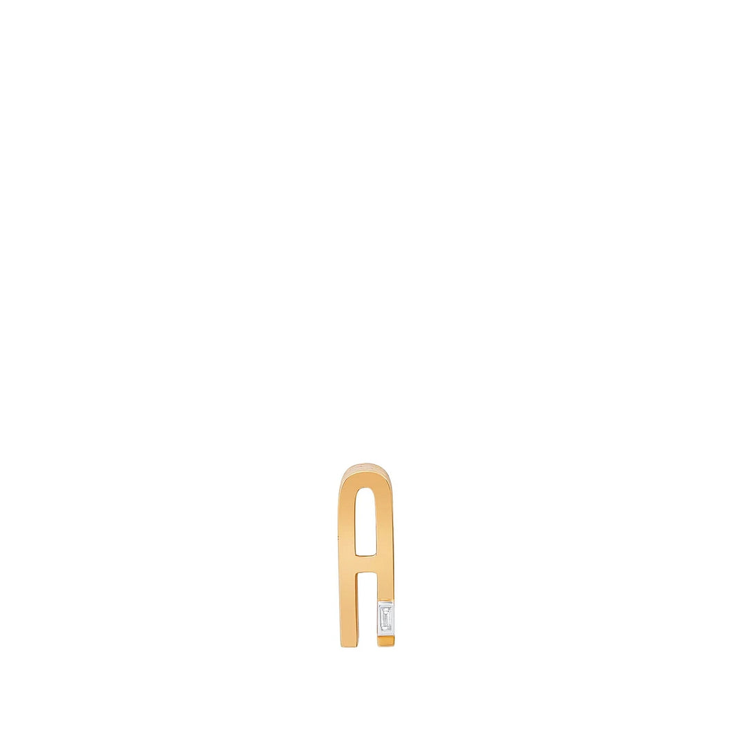 Slide-On Ribbed Initial