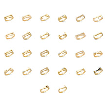 Load image into Gallery viewer, Ribbed Initial Ring