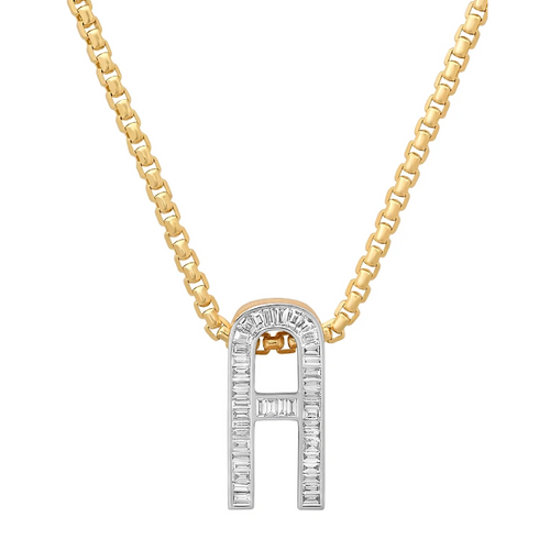 Slide-On Grandsize Diamond Encrusted Initial