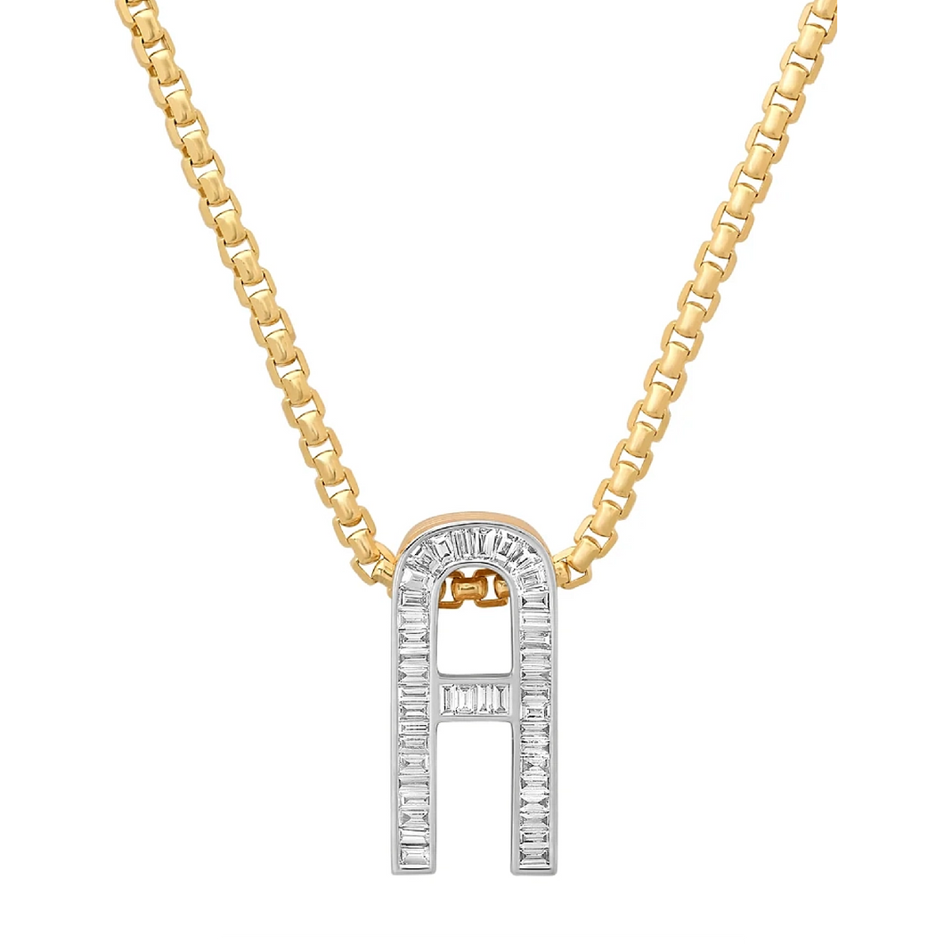 Slide-On Grandsize Diamond Encrusted Initial