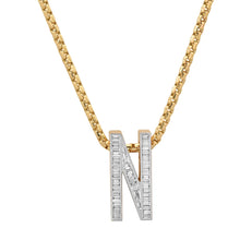 Load image into Gallery viewer, Slide-On Grandsize Diamond Encrusted Initial